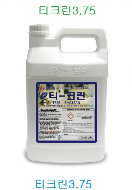 코머스켐 티크린 3.75L 1개 화장실 변기세척제 세정제 세제