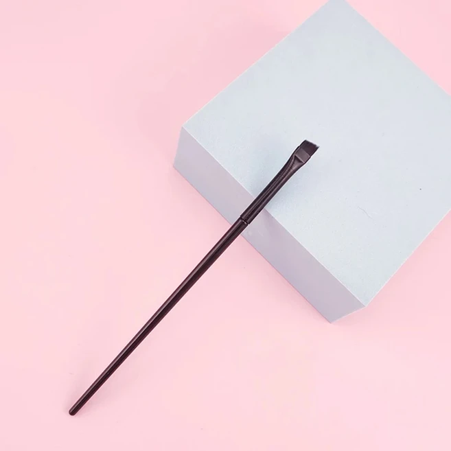 새로운 2 개/대 눈썹 윤곽 브러시 아이 라이너 휴대용 작은 각도 여성 메이크업, 03 1pcs small