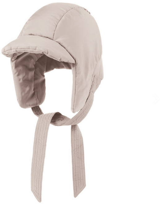 에쉬울프 패딩 골프 방한 모자 트루퍼햇 남녀공용, 베이지, 1개