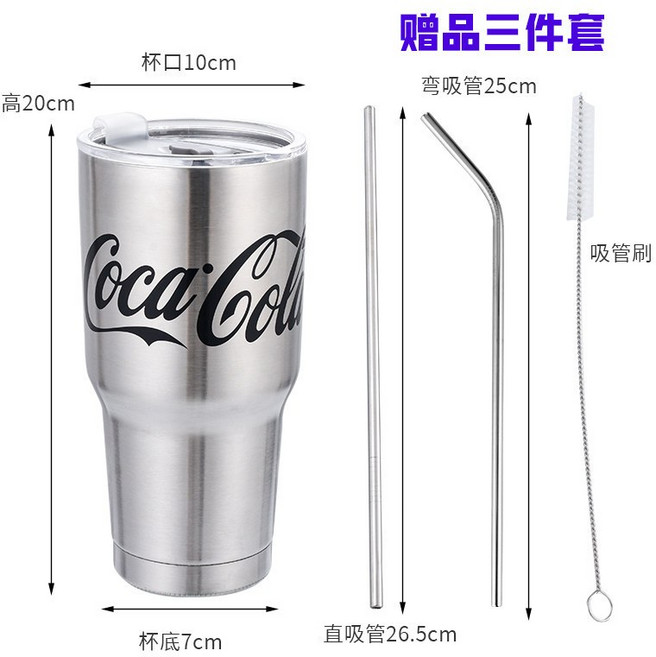 SIGAL KY-01製冰機 110V/220V全自動迷你製冰機 6-8分鐘快速製冰 家用宿舍學生小型冰塊製造機, 304銀色900ML可樂杯+吸管