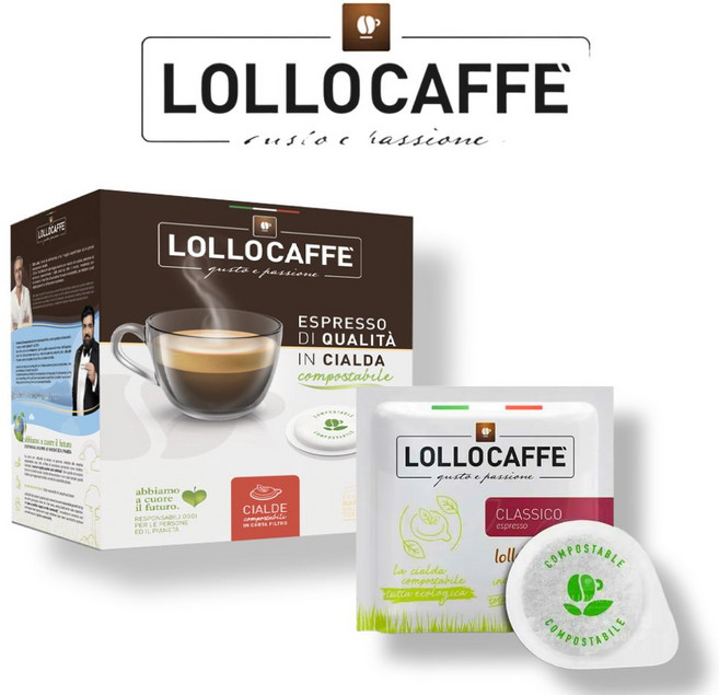 이탈리아 나폴리 장인 로스팅 [롤로 LOLOCAFFE ] PODS - Classico Espresso 50EA 클라시코 파드 진한 에스프레소 커피 고급 원두커피 미디엄 다크로스트, 1개, 50개입, 7.5g