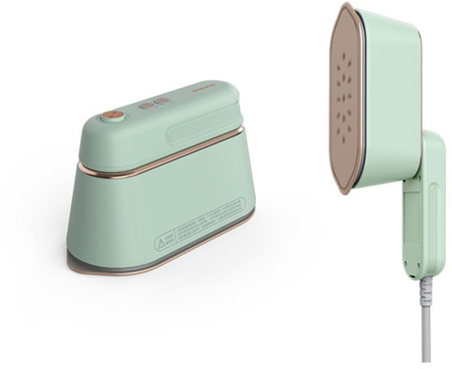 휴대용 스팀 다리미 전동 의류 스티머 걸이식 여행용 다림질 6 홀 1000W, green 미국