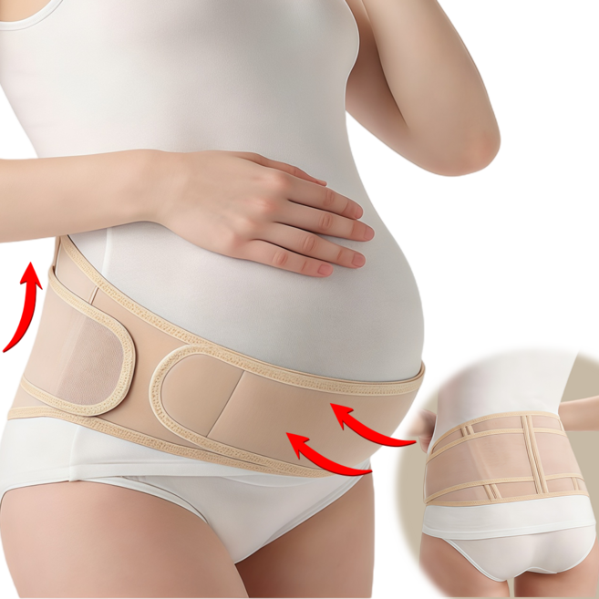 고탄력 산전복대 듀얼벨트 임산부 산전 산후 허리 골반 지지대
