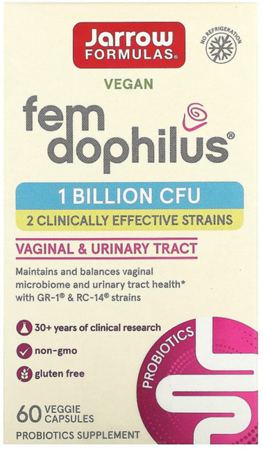 자로우 포뮬러스 프로바이오틱스 락토바실러스 10억CPU 60캡슐 Fem Dophilus, 1개
