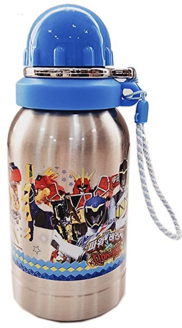 n17750/정품 파워다이노 스텐 물통 400ml / 파워레인져 다이노포스 어린이집 생일 선물 답례품 스테인레스 스틸 304, 1개