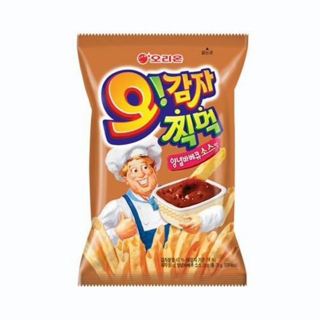 오리온 오감자 찍먹 양념바비큐 75g 16개입 과자, 16개