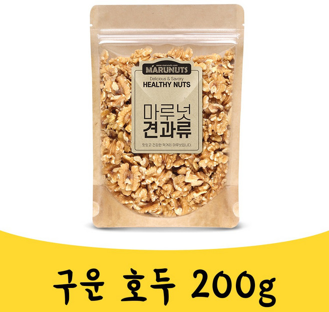 매끼니 구운 로스팅 호두 200g 견과류 호두 간식, 1개