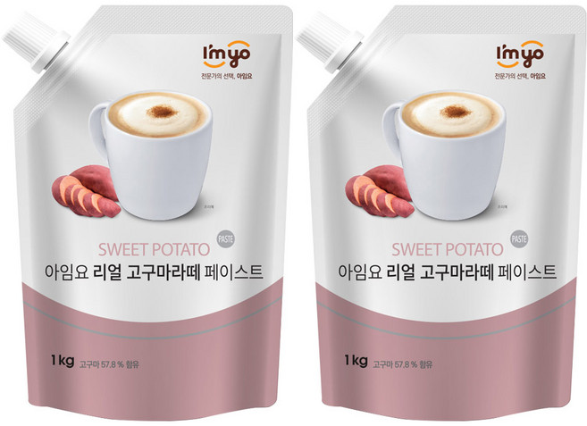 아임요 리얼 고구마페이스트 1kg 2개세트, 1개입, 2개