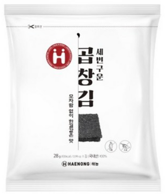 해농 세번구운 곱창김, 1개