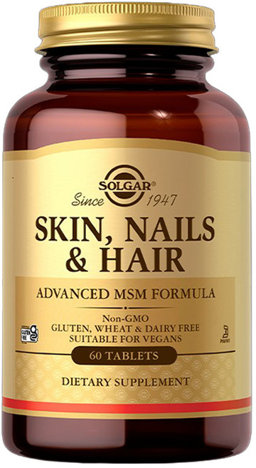 SOLGAR 皮膚、指甲 & 頭髮營養錠, 60入, 1個