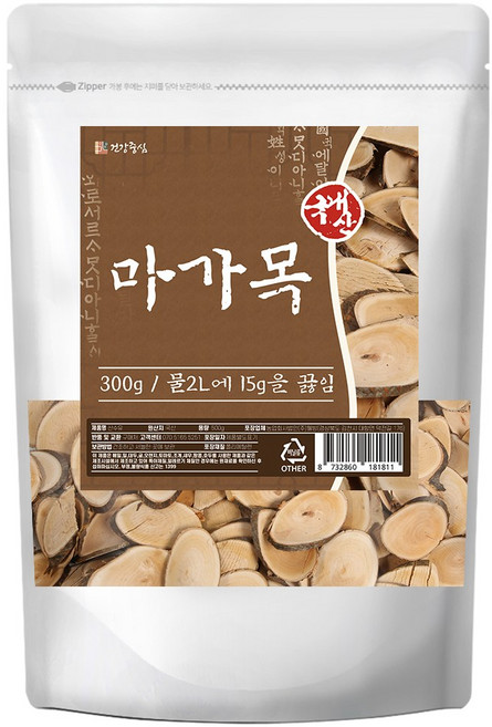 건강중심 국산 마가목 가지 정공목, 1개, 300g