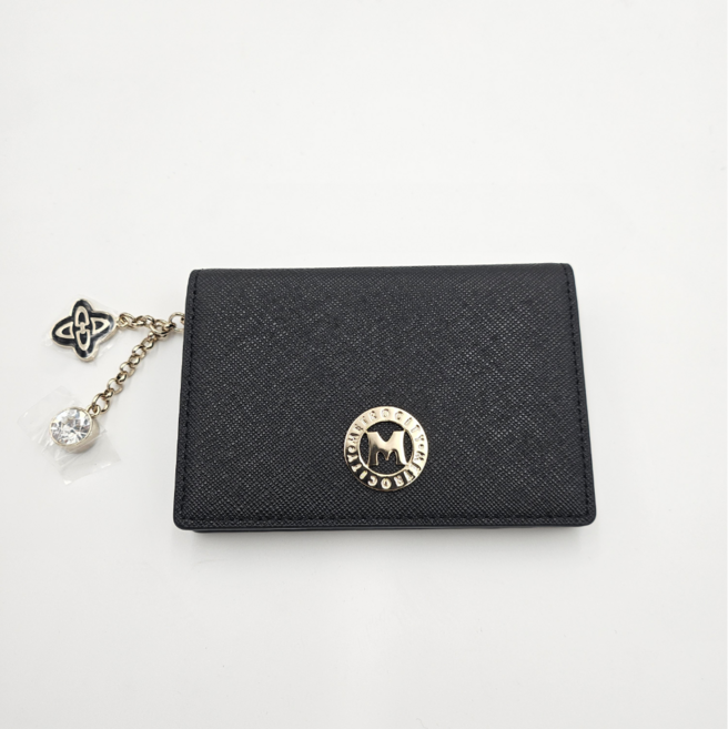 메트로시티 소가죽 참장식 카드지갑