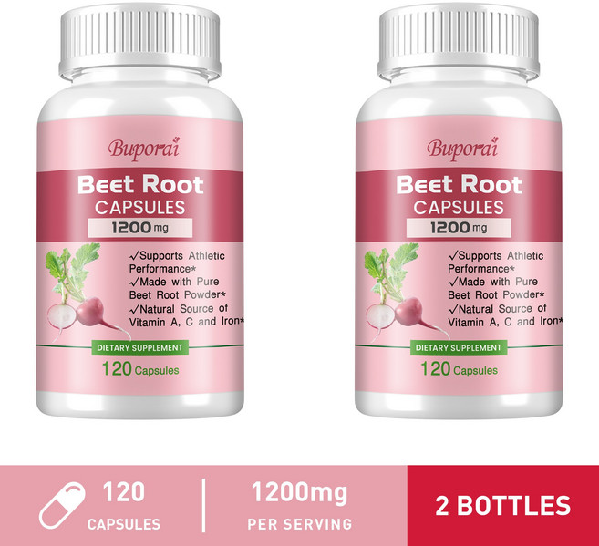 Buporai 甜菜根膠囊 1200mg 支援運動表現, 240組