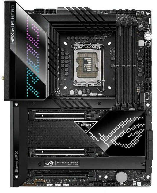 MAXIMUS Z690 HERO 메인보드 LGA1700 서포트 i9-12900K i5-12600K i7-12700K CPU DDR5 192GB HDMI M.2 ATX, 1개
