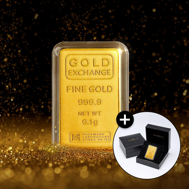 [골드팡] 24k 999.9 골든클래식 골드바 0.1g + 프리미엄 가죽패키지 (당일도착) 금거래소 선물포장 저중량금테크 미니콩알 금덩어리 소원행운 황금쌀 개업 기념일 기념주화
