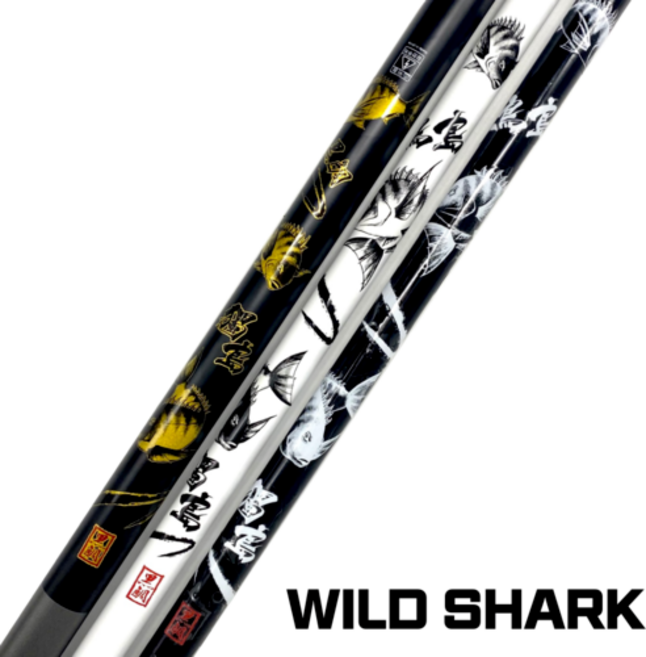 와일드샤크 프로젝트 감성돔 낚시대 스티커 로드 태클박스 커스텀 낚시, 시그니처 골드