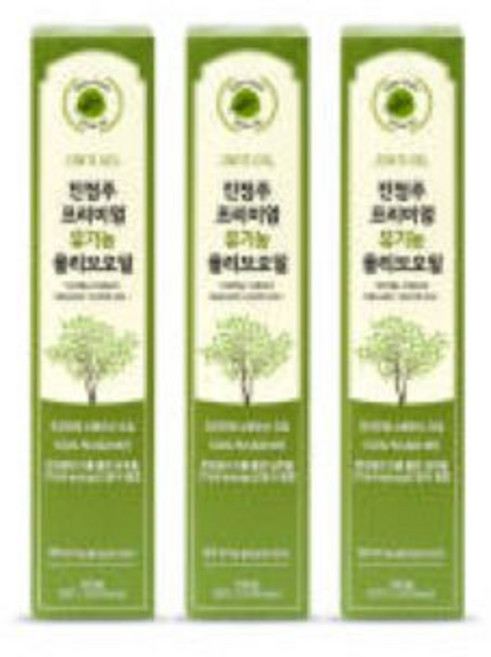 진정주 프리미엄 유기농 올리브오일(병) 엑스트라버진올리브유 스페인산 피쿠알품종, 3개, 250ml