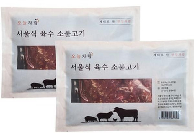 [달콤한 육수] 오늘차림 서울식 소불고기 1060g x 2팩, 1.06kg, 2개