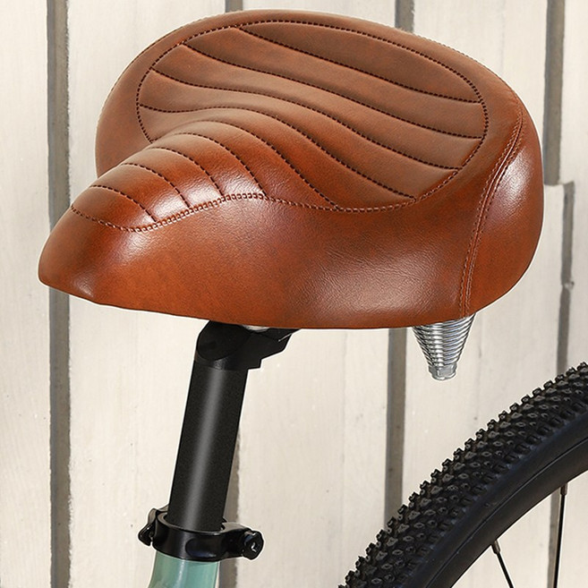 시그니처베이지 MTB 자전거 전립선 무통증 안장 YPZ674, 1개, 브라운