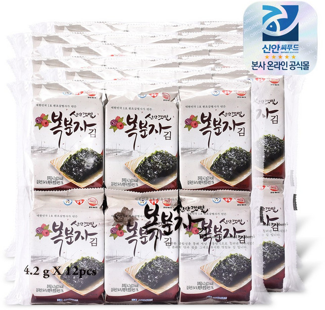 복분자김 72봉 도시락 맛있는 식탁김, 72개, 4.2g
