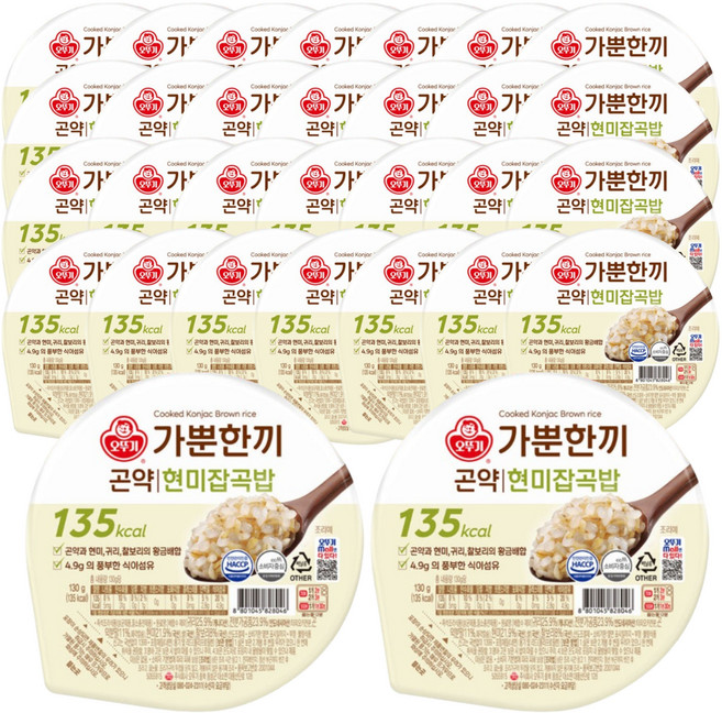 오뚜기 가뿐한끼 현미밥, 30개, 150g