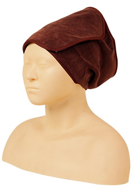 큐티 극세사 사각터번_브라운, 1개, 브라운