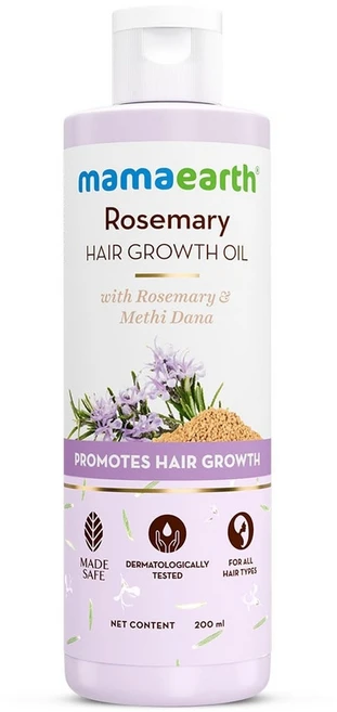 Mamaearth 로즈마리 헤어 그로스 오일로즈마리 & 메티 다나 모발성장 200ml, 1개 - 쿠팡