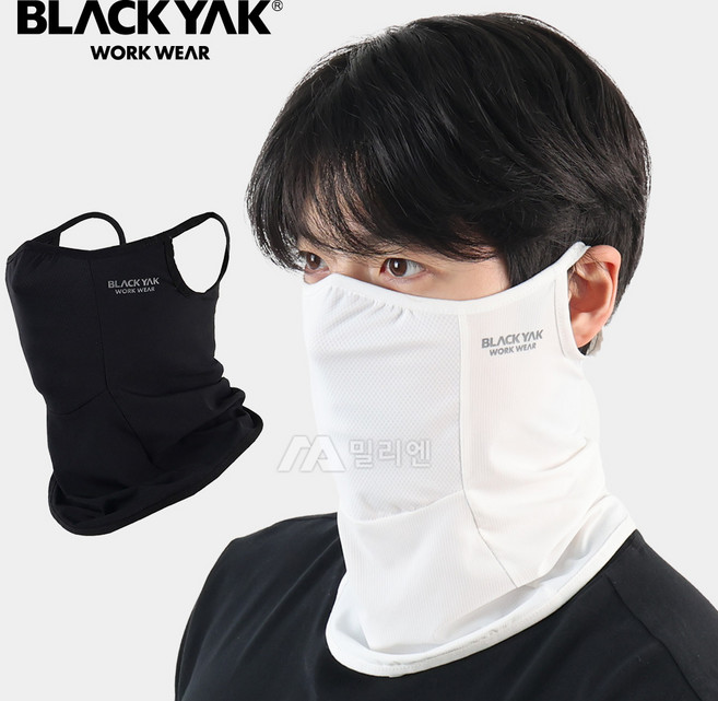 블랙야크 냉감 자외선차단 호흡이 편한 쿨 멀티스카프, 1개, 화이트