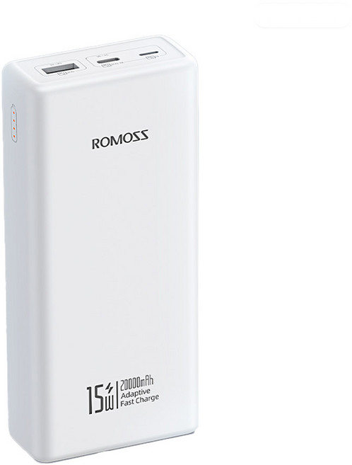 [ROMOSS] 로모스 PRC20 고속충전 15W 보조배터리 20000mAh 멀티단자 [화이트]