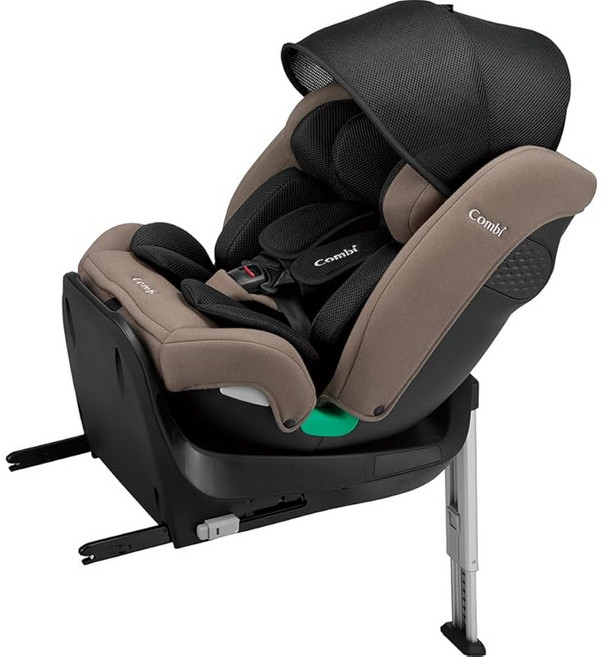 콤비 ISOFIX 고정 회전식 차일드 시트 신생아~10세경까지 크루무브 롱 R129 에그쇼크 EA 그레이지 성장에