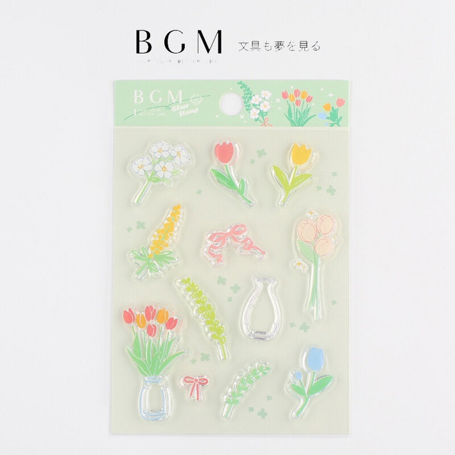 BGM 花日和 透明印章組, 1個