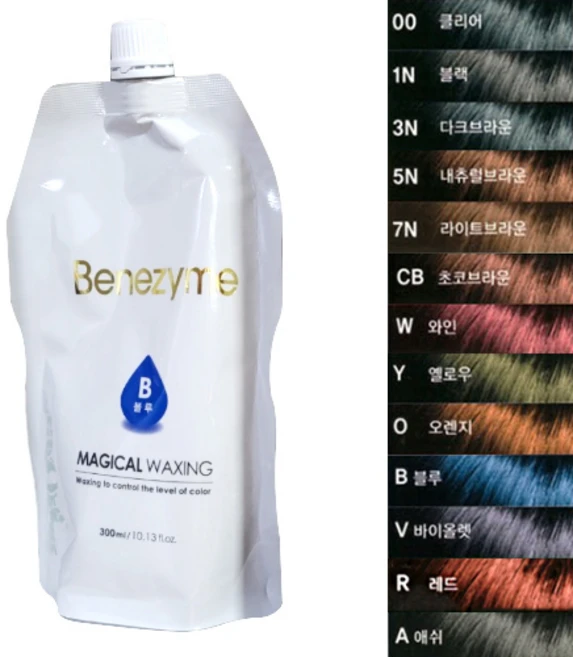 [수안향장] 베네자임 매지컬 왁싱 칼라 헤어 매니큐어 300g, 1N 블랙, 1개 - 쿠팡