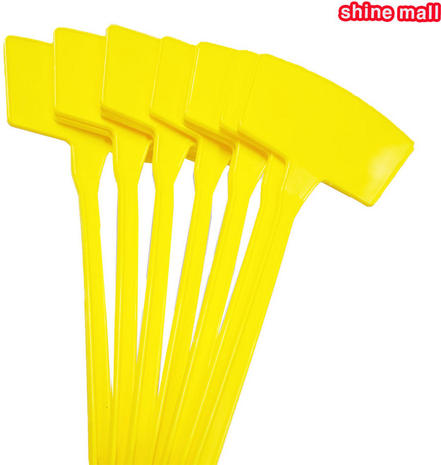 국내산 원예용 대형 화분 이름표 노랑색 10개 무료/정원 텃밭 식물이름표