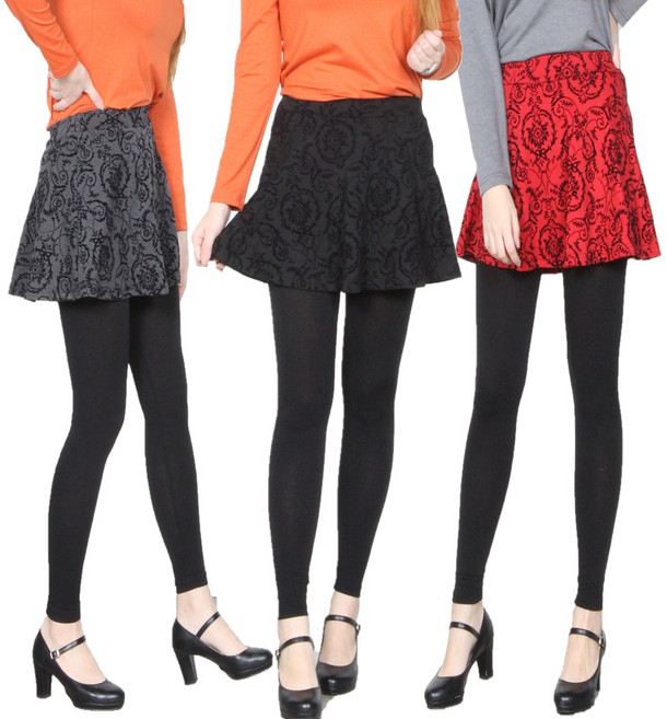 위스 후로킹넝쿨 플레어 치마레깅스