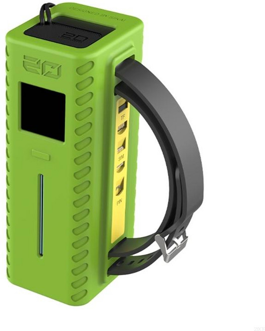 20CE 실리콘 보호기 케이블 주최자의 빌트가있는 사례 Cuktech No.20 Protector의 방울 및 긁힘에 탄력성, 1개, 06 Green