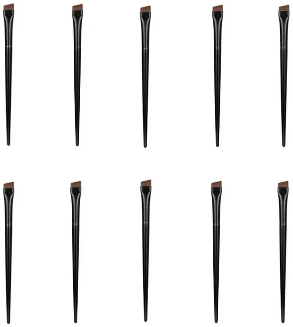 새로운 2 개/대 눈썹 윤곽 브러시 아이 라이너 휴대용 작은 각도 여성 메이크업, 01 10Pcs Big