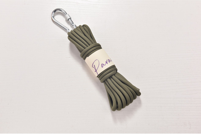 6.0mm 5m 메탈 클립 파라코드 굵은 로프 파라코드로프 마크라메 생존팔찌 리드줄, 05. Moss Green