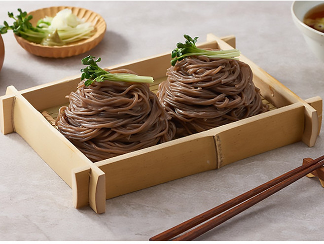 마포 메밀소바 9인분세트 외 칼국수세트 밀키트세트, 1세트, 450g, 메밀소바6인세트(메밀면6인+쯔유6봉)