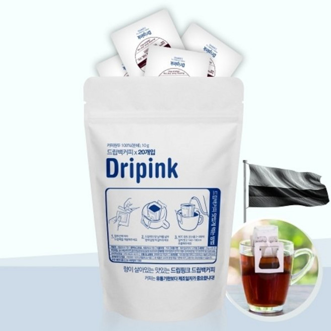 드립핑크 디카페인 드립백 커피, 10g, 20개입, 1개