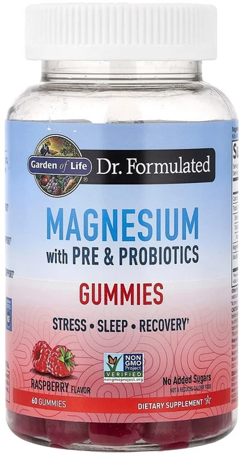 가든오브라이프 마그네슘 함유 프리 프로바이오틱 구미젤리 라즈베리 맛 구미젤리 60개, 1개 - 쿠팡