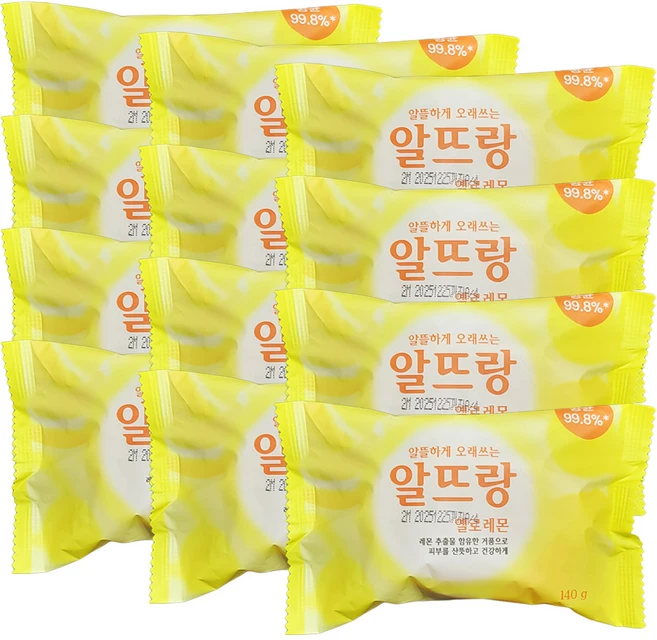 알뜨랑 비누 오리지널 옐로우 140g, 12개입 - 쿠팡