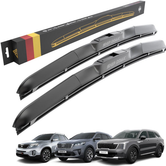 기아 쏘렌토 올뉴 더뉴 R MQ4 전차종 와이퍼 호환 순정형 하이브리드 와이퍼블레이드, SW-뉴/쏘렌토/R(09-14)600+500