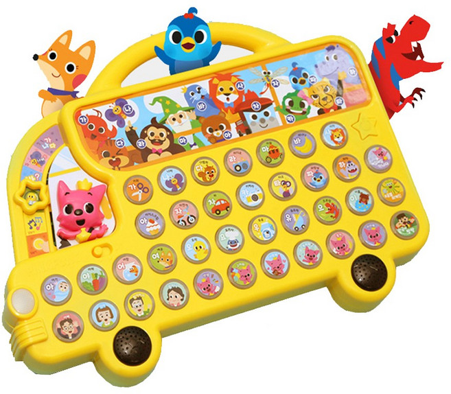 핑크퐁 한글버스 아기상어 멜로디패드 장난감, 1개