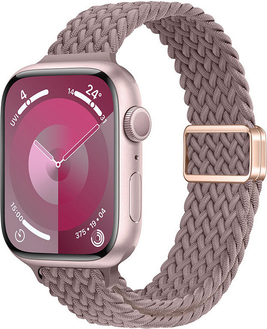 Fegwilde 애플워치 호환 슬림 마그네틱 브레이드 스포츠 루프 스트랩11 10 9 8 7 6 5 4 3 2 1 SE2/3 Ultra2/3, 퍼플