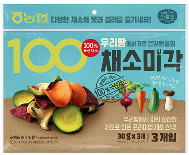 농협 아름찬 채소미각 3p, 90g, 2개