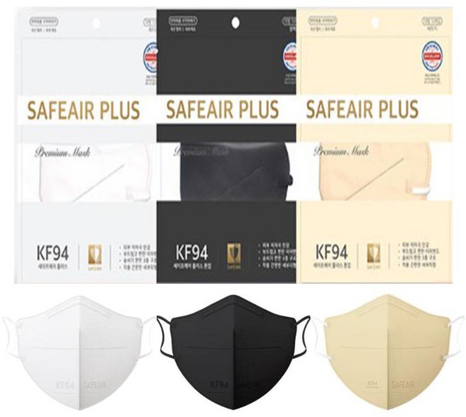 세이프에어 플러스KF94마스크 새부리형 대형10매 x5개