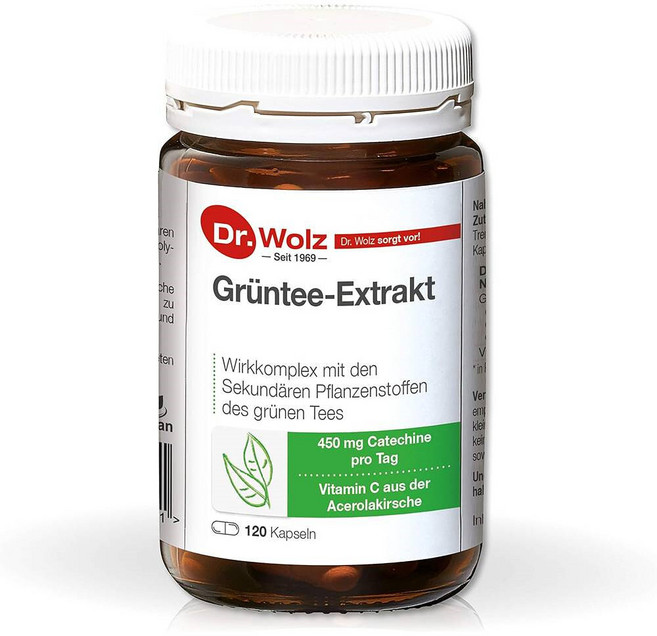 독일 닥터볼츠 녹차 추출 카테킨 아세로라 체리 비타민C 450mg, 1개, 120정