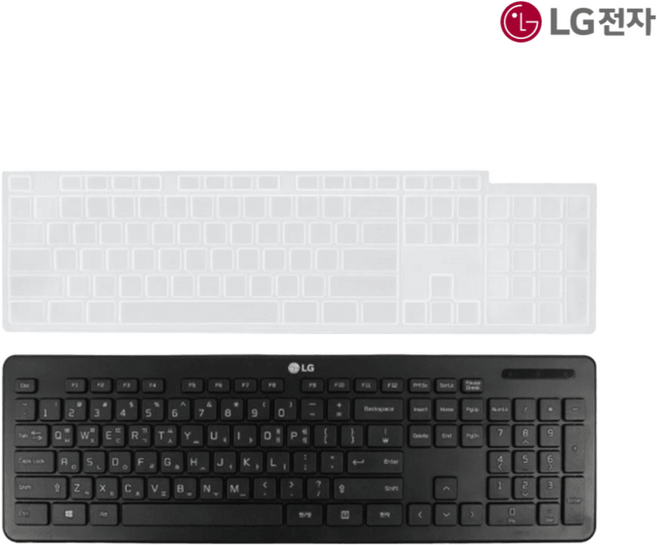 LG 정품 B80KV.AS25BAE B80KV.AP37B2E B80KV.AD3701 B80KV.AP37BAE 유선 키보드+키스킨 세트, 1세트, AEW73689881