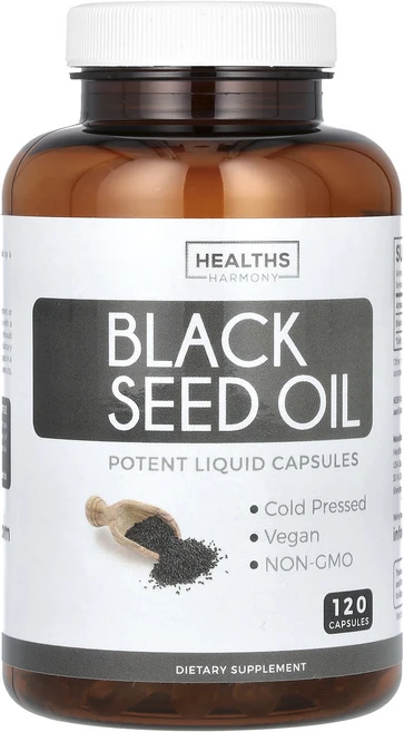 몸관리하세요 겨울입니다 Healths Harmony 블랙 씨드 오일 캡슐 120정(캡슐 1정당 500mg) 특별관리진행, HealthsHarmony블랙씨드오일캡슐120정캡슐1정, 1개 - 쿠팡