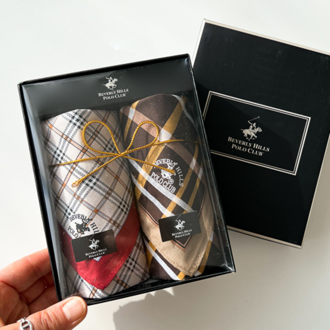 추석선물세트특가 남자 손수건 남성 100% 폴로 면 순면 명절 선물용 손수건세트 답례품 기념 포장 선물상자 국산